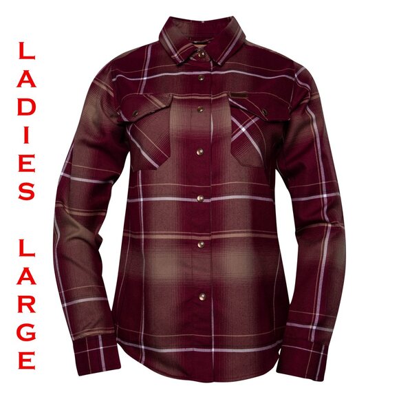 DIXXON FLANNEL - CABERNET Flannel Shirt - Women's Large - Picture 1 of 9